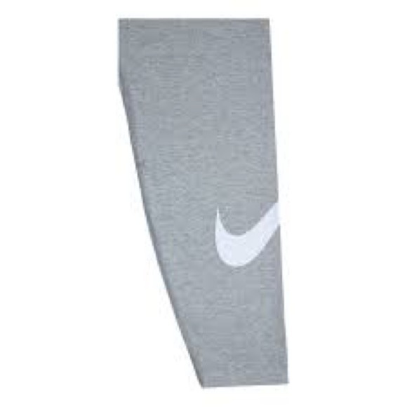 Nike Womens Sportswear Mid-Rise Swoosh Leggings in LTGrey Medium CZ8530-063 - Picture 4 of 8